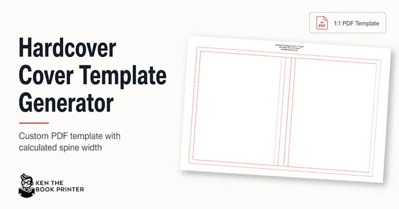 Hardcover Cover Template Generator screenshot 1