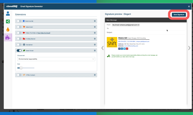 Email Signature Generator by cloudHQ Image