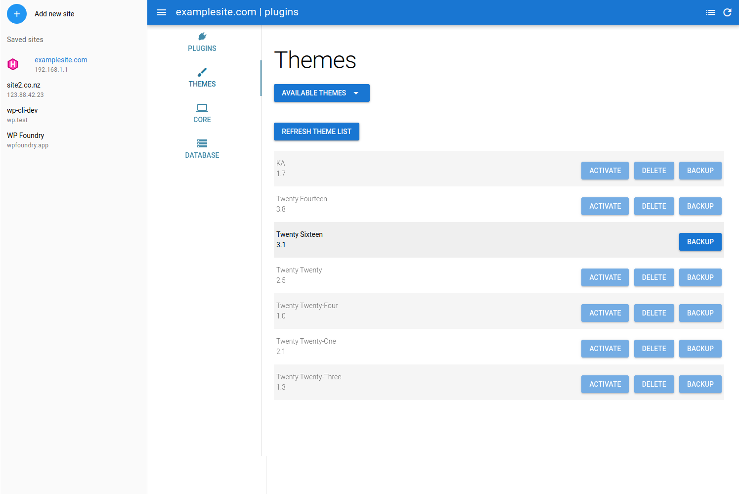 WP -Gießerei - Eine Desktop -WordPress -Administrations -App Medien 2