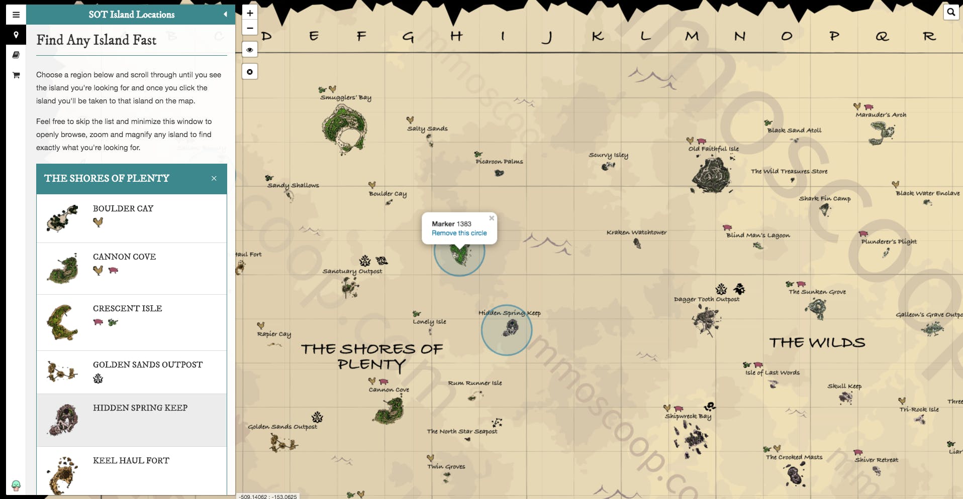 Interactive Sea of Thieves Map media 1