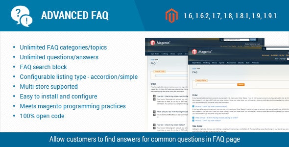Advanced FAQ Extension for Magento