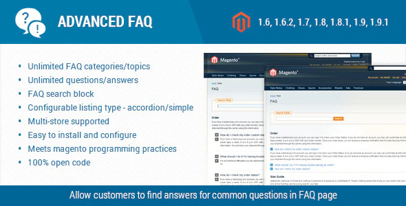 Advanced FAQ Extension for Magento