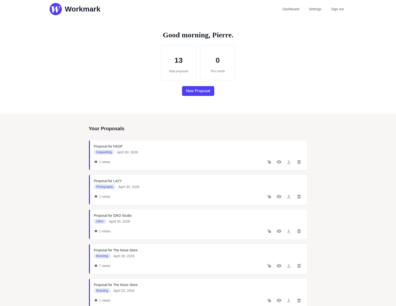 Workmark screenshot 3