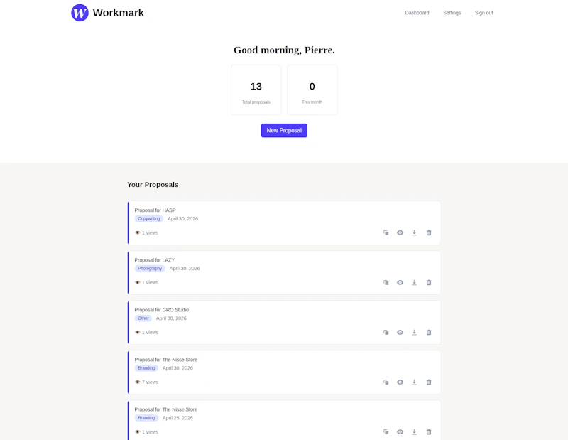 Workmark screenshot 3