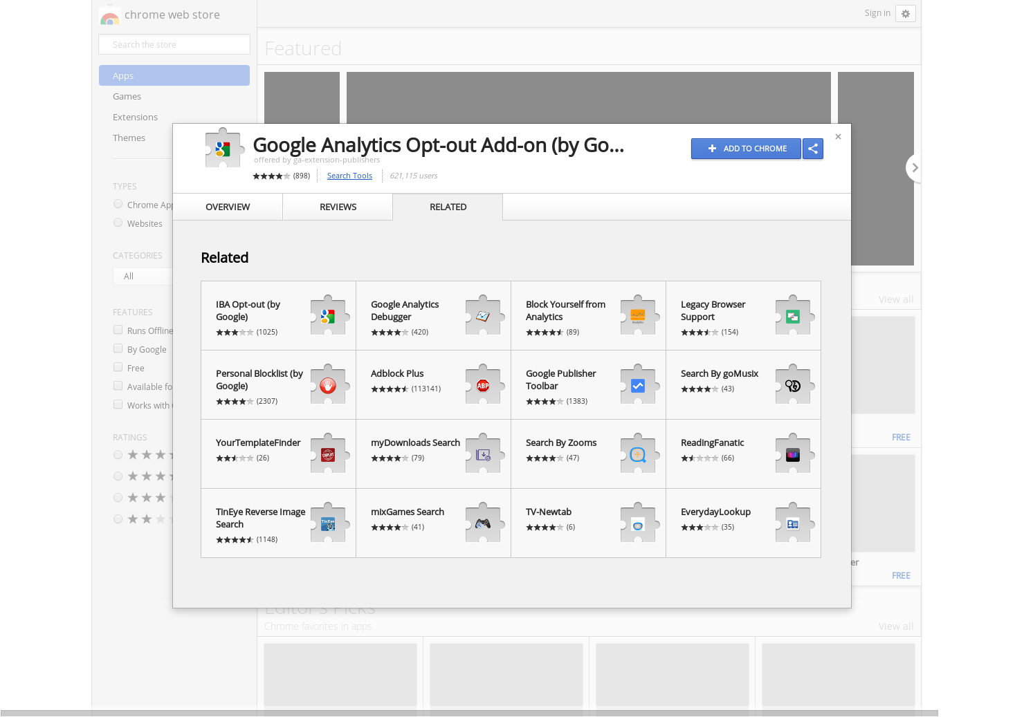 Google Analytics Opt-out Add-on gallery image