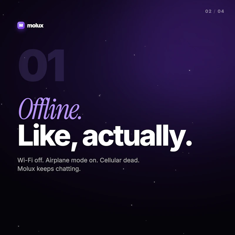 Molux: Local & Private AI Chat screenshot 7