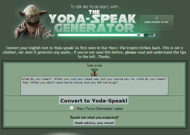 YodaSpeak gallery image