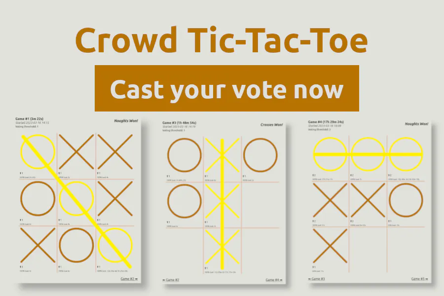 Crowd Tic-Tac-Toe gallery image