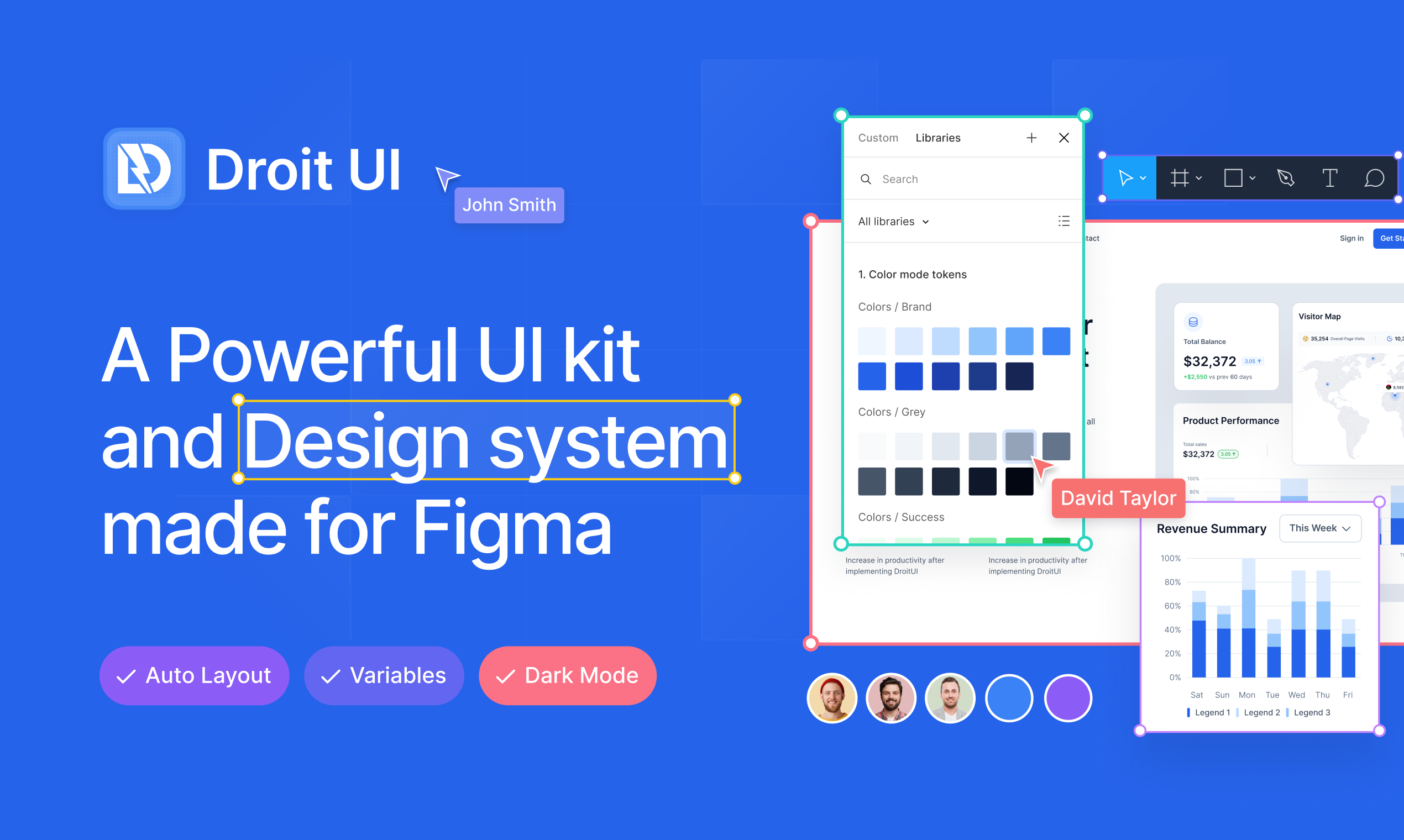 startuptile Droit UI-The most advanced Figma UI Kit & design system