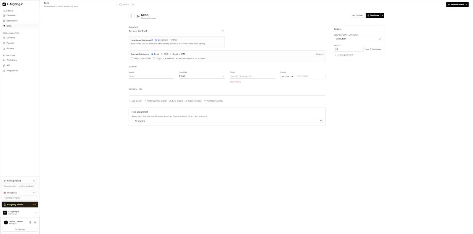 E-Signing.io screenshot 4