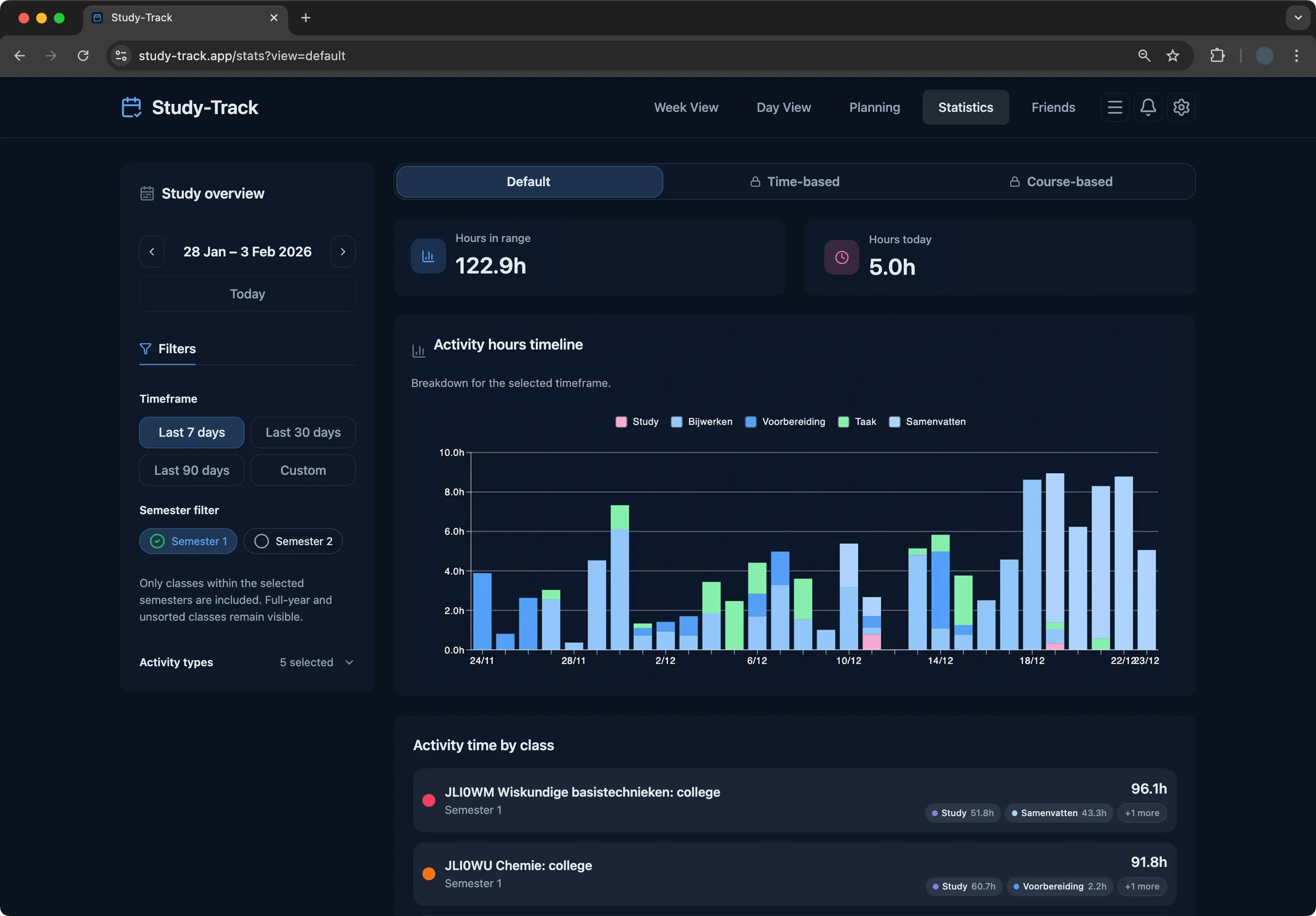 Study-Track - Screenshot 2 showing product features and functionality