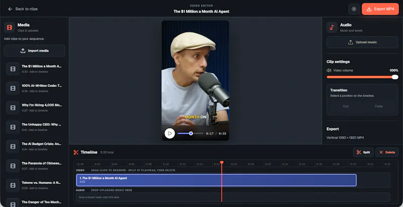 PodToClips AI screenshot 4