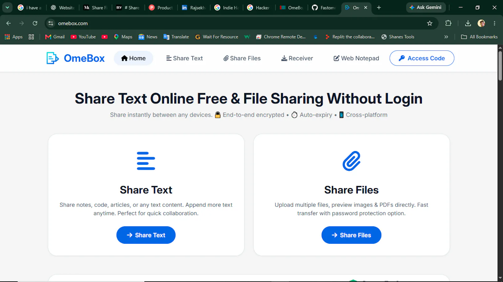 OmeBox screenshot 1