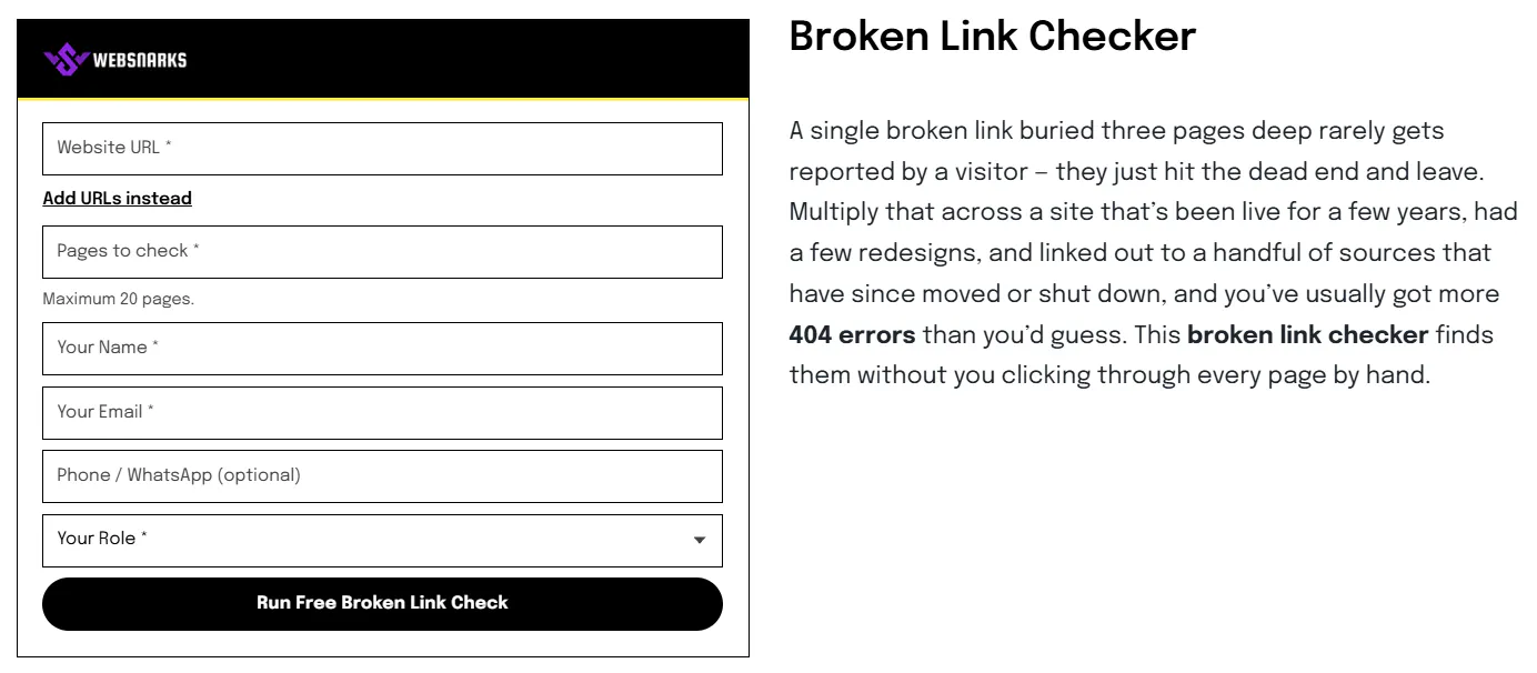 WebSnarks Broken Link Checker gallery image