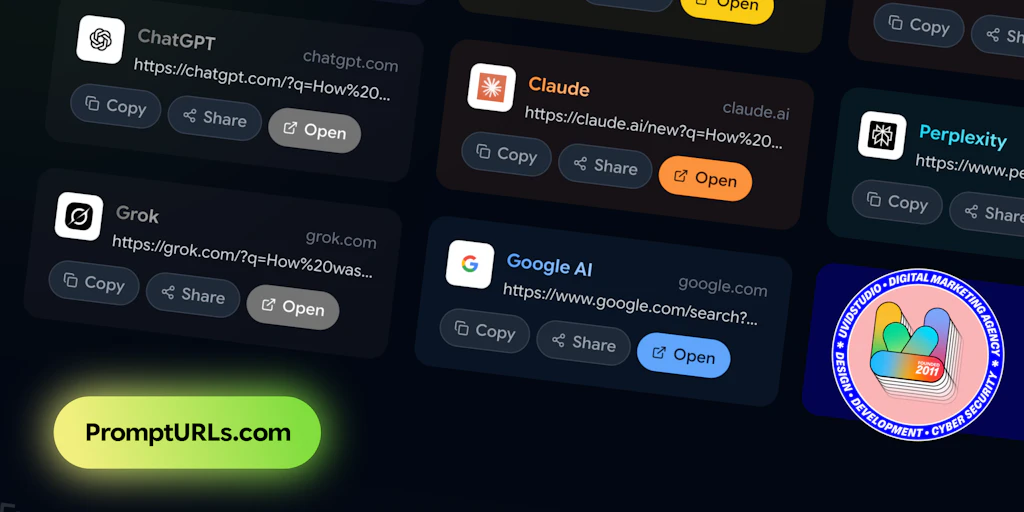 PromptURLs:將任何提示詞轉換為 ChatGPT 與 Claude 的可分享連結