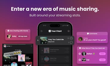 Una representación visual de la plataforma web de Anthems, con una interfaz intuitiva para compartir música.