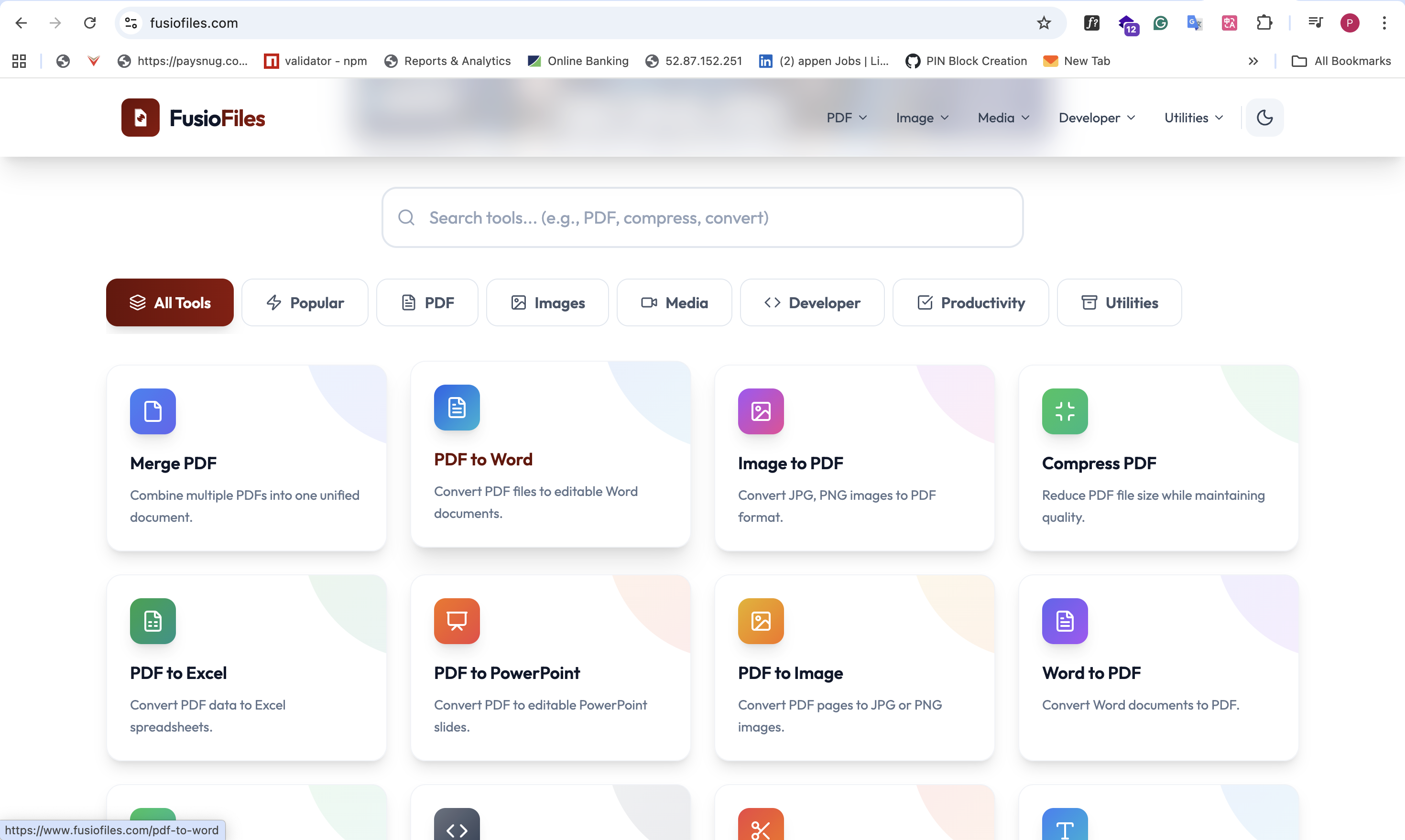 Free Online File Tools - Screenshot 3 showing product features and functionality