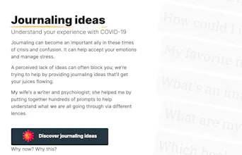 COVID-19 Journal Idea Generator gallery image