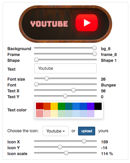 Twitch panel maker gallery image