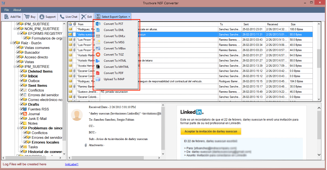 Software di convertitore NSF Trustvare - Migrare in modo sicuro i file MSF con risultati accurati media 3