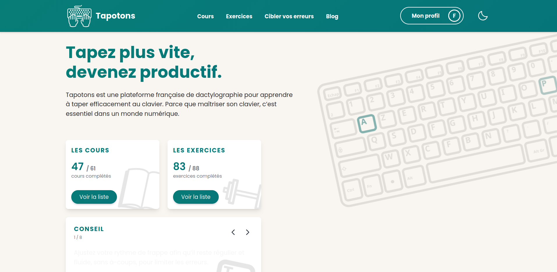 Tapotons - Main product screenshot demonstrating key features and user interface