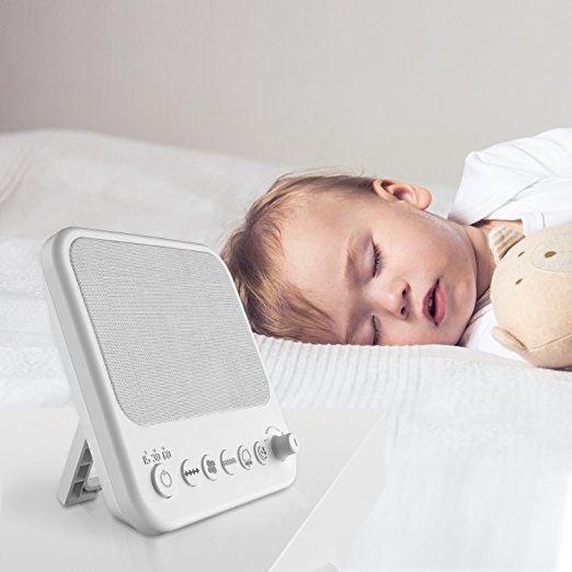 SZTROKIA White Noise Machine, Natural Sound Sleep Therapy Machine,USB Output Charger