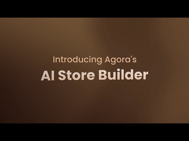 Agora Store Builder gallery image