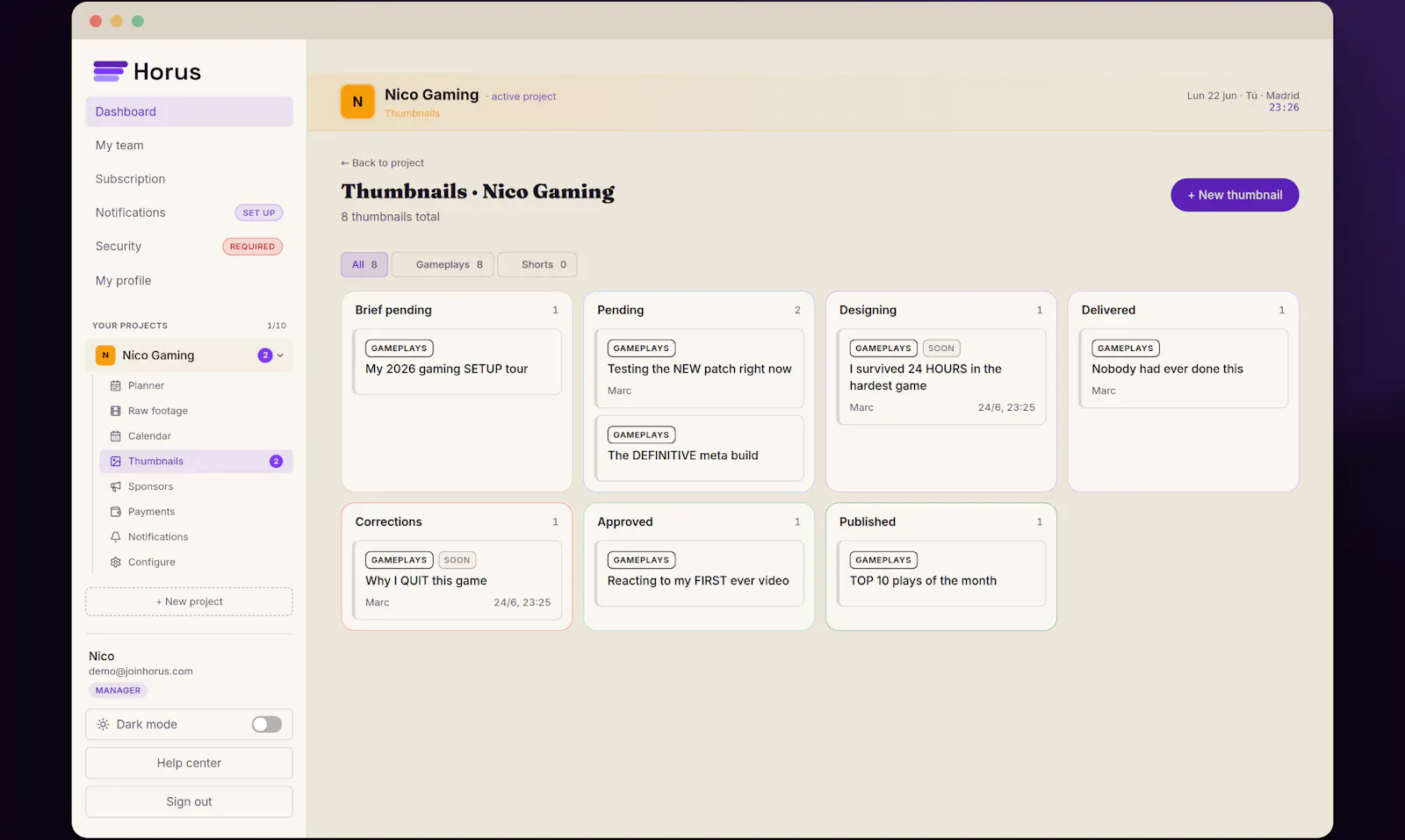 Horus screenshot 3
