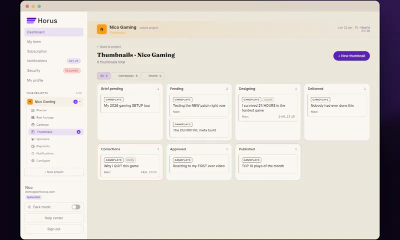 Horus screenshot 3