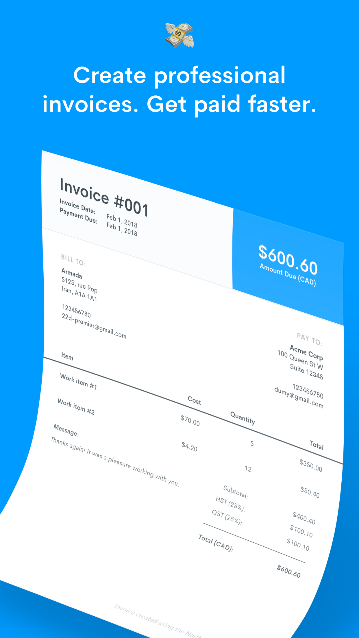 Free Invoice gallery image