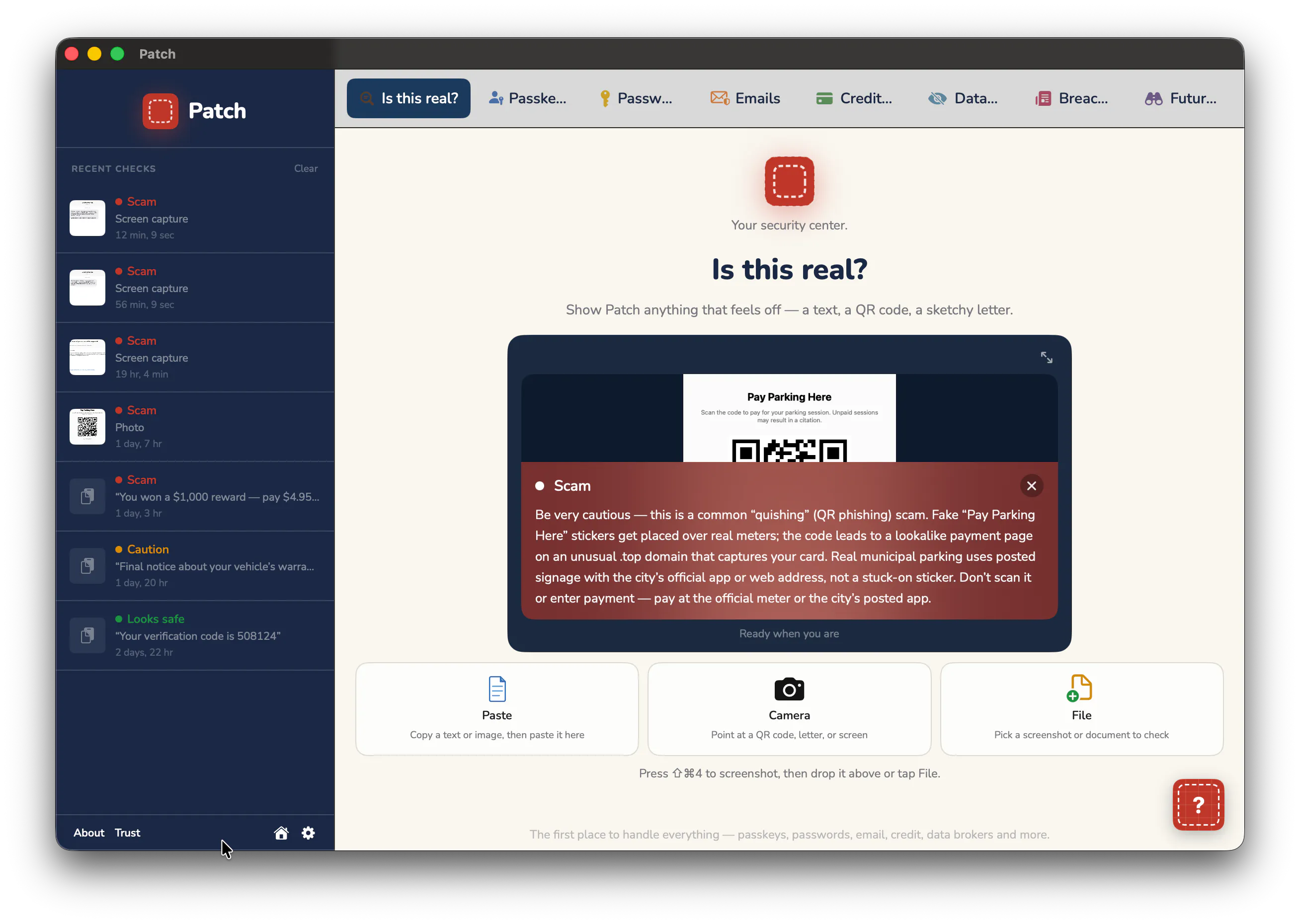 Patch — Your Security Center gallery image
