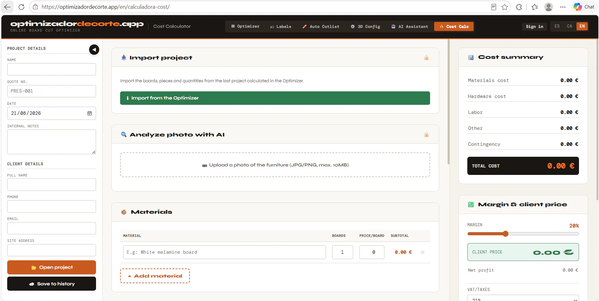 Free Cutting Optimizer gallery image