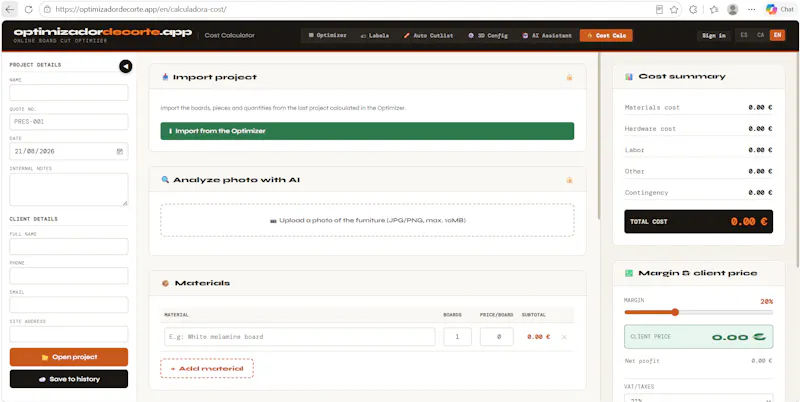 Free Cutting Optimizer screenshot 4
