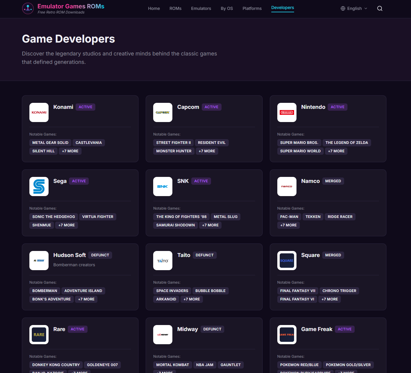Emulator Games ROMs gallery image