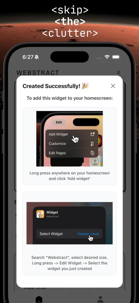Média Extrait Web - Widgets personnalisés pour n'importe quel site Web ou API — aucun code requis. 3
