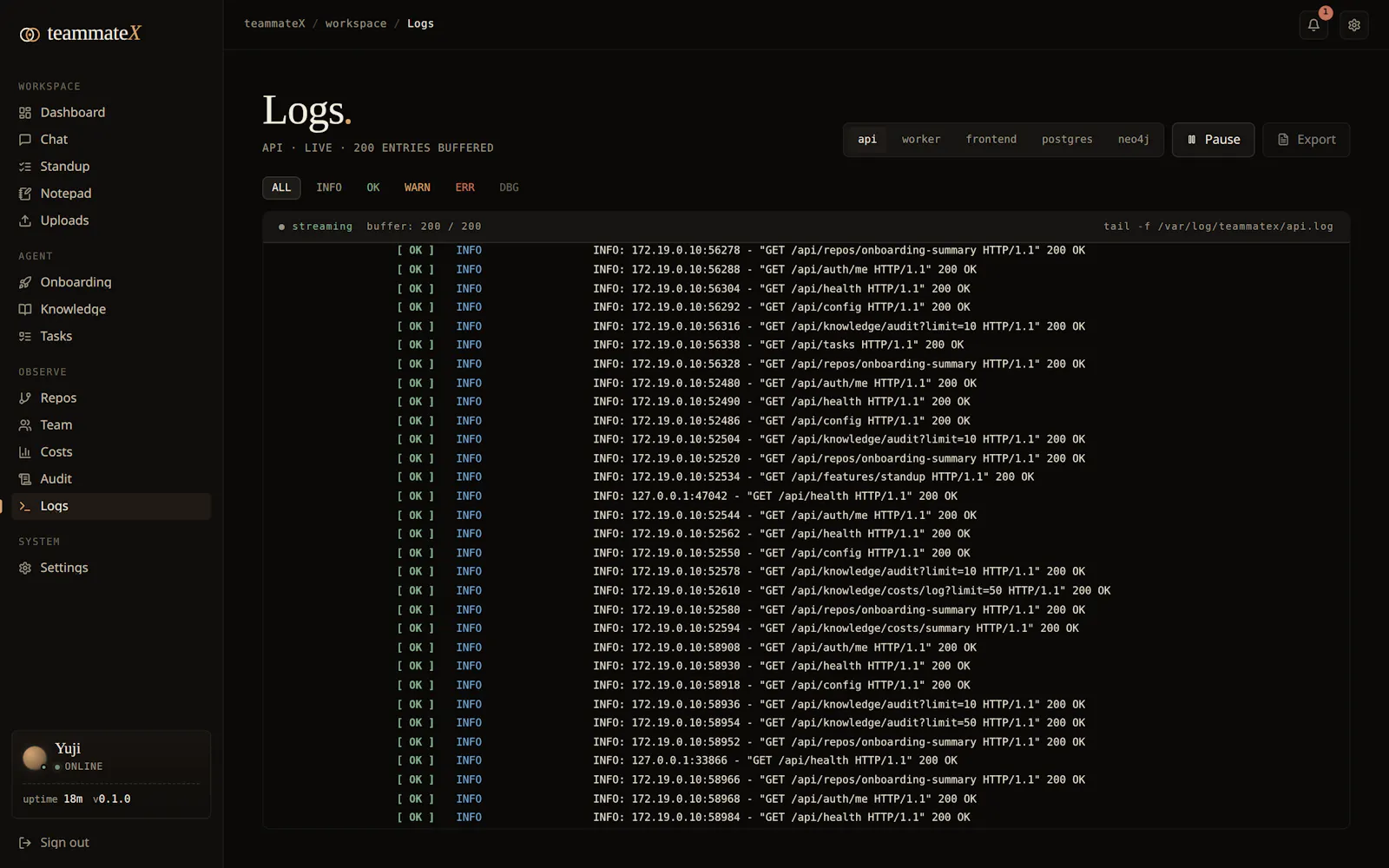 teammate X screenshot 9