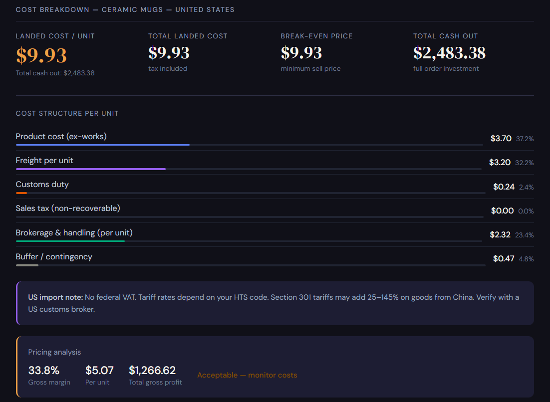 Import Cost Calculator  gallery image
