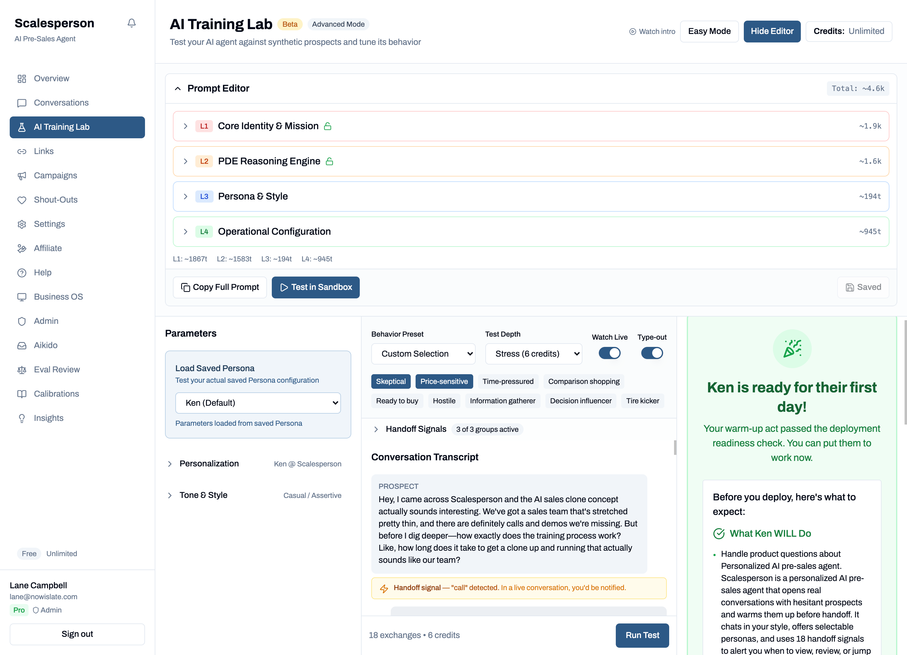 Scalesperson - Screenshot 5 showing product features and functionality