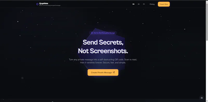 QryptNote screenshot 1