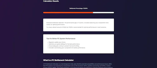 PC Bottleneck Calculator gallery image