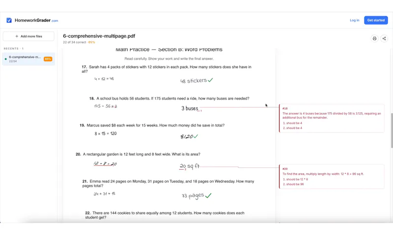 HomeworkGrader.com screenshot 3