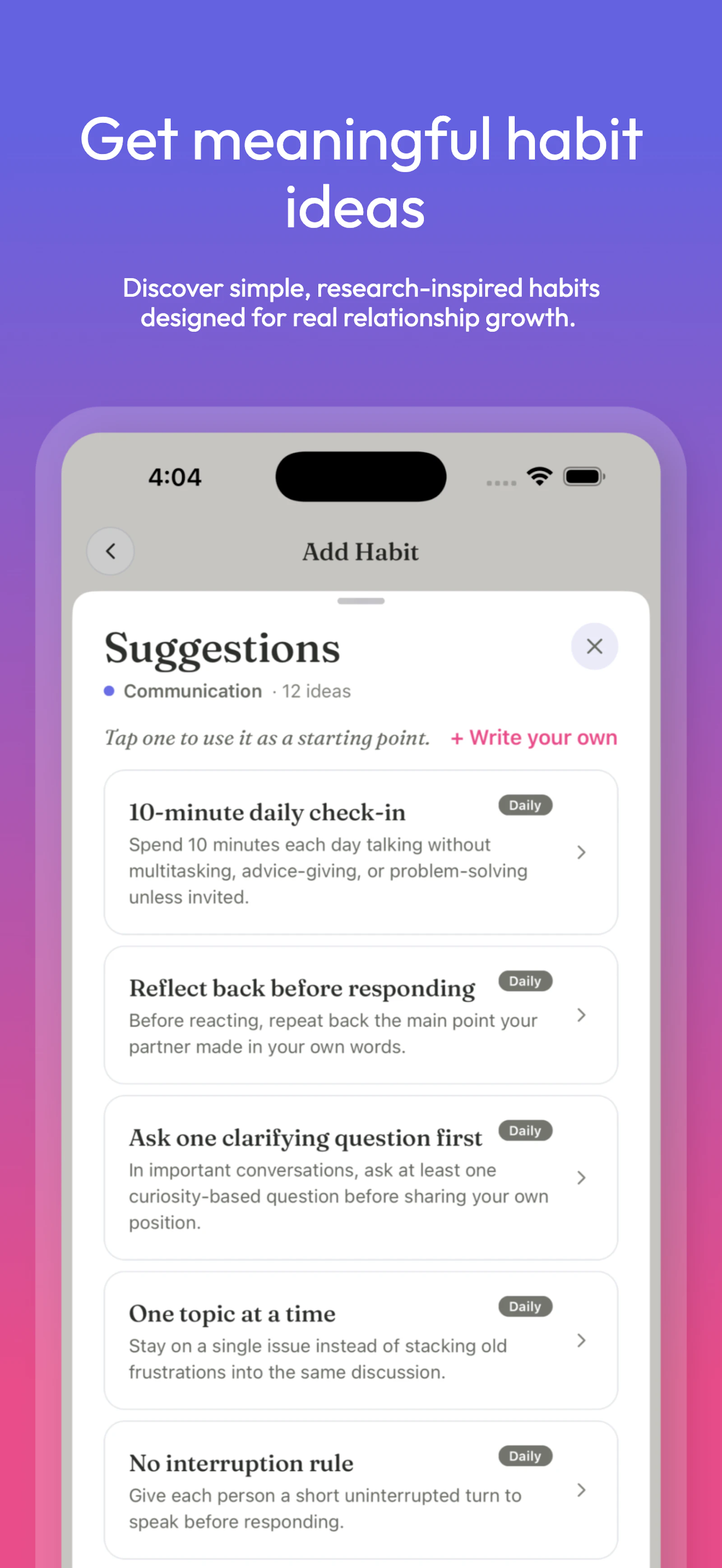 A Couple of Habits screenshot 4