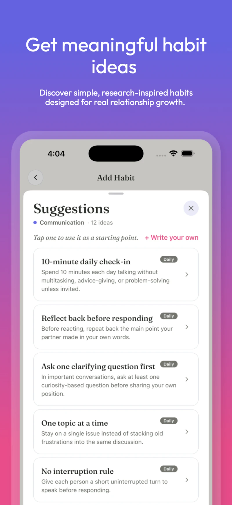 A Couple of Habits screenshot 4