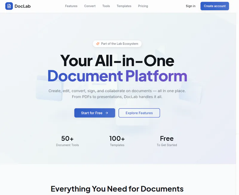 DocLab screenshot 2