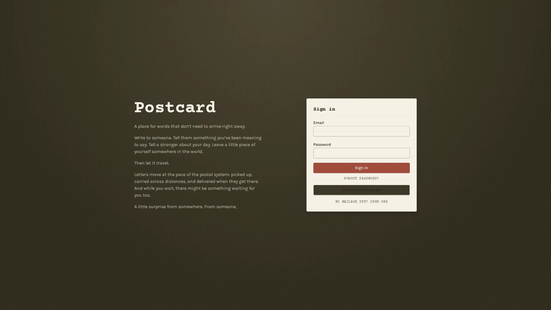 Postcard - Go Slow Mail gallery image