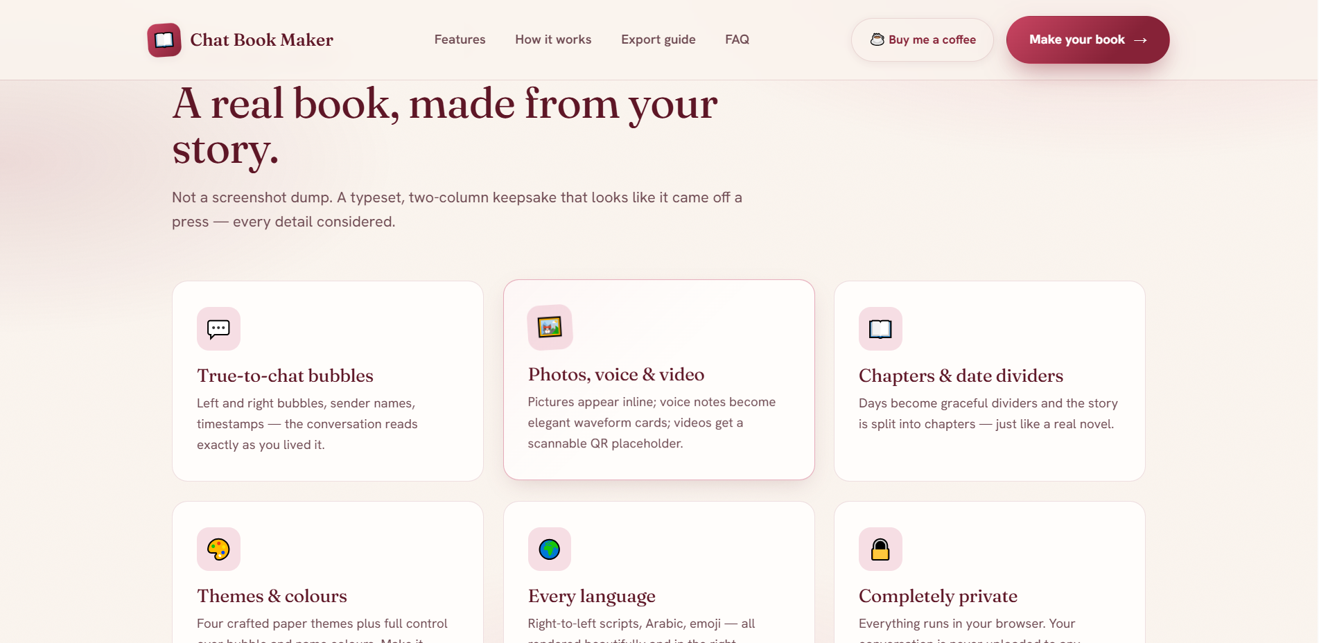 Chat Book Maker gallery image