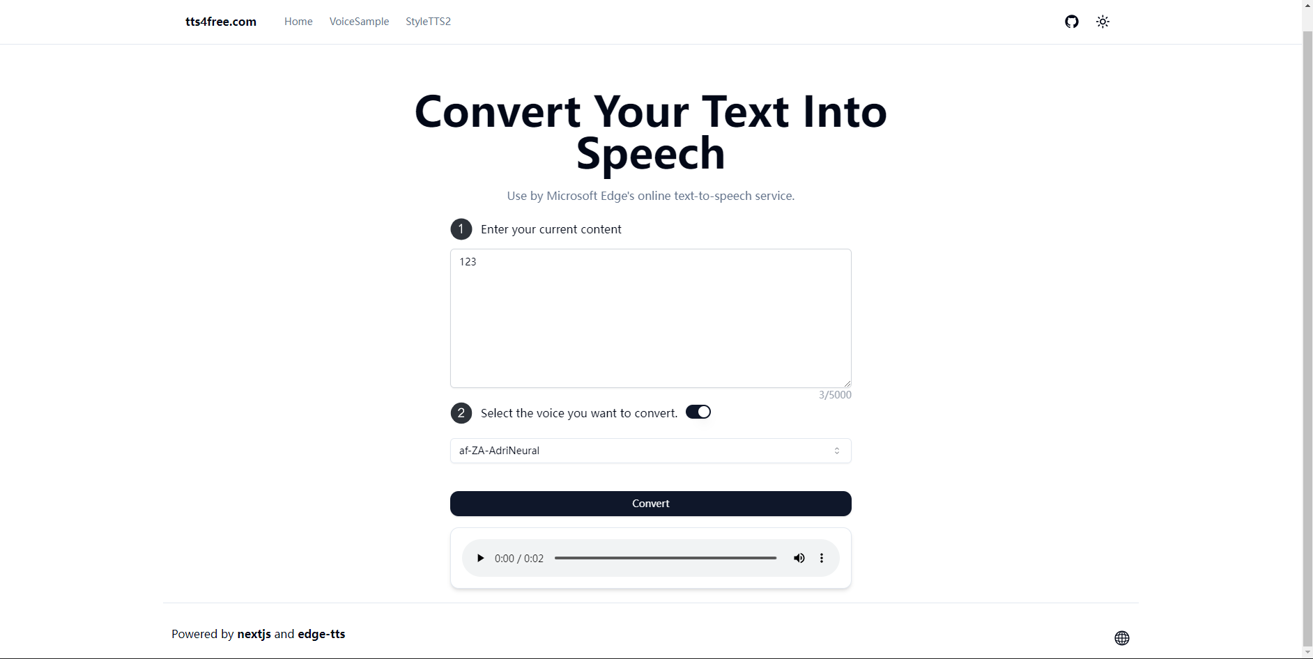 Média texte libre dans la parole - Convertir le texte en discours 1