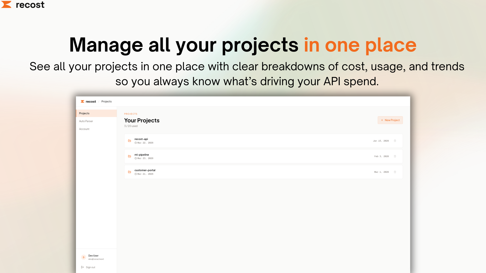 Recost gallery image