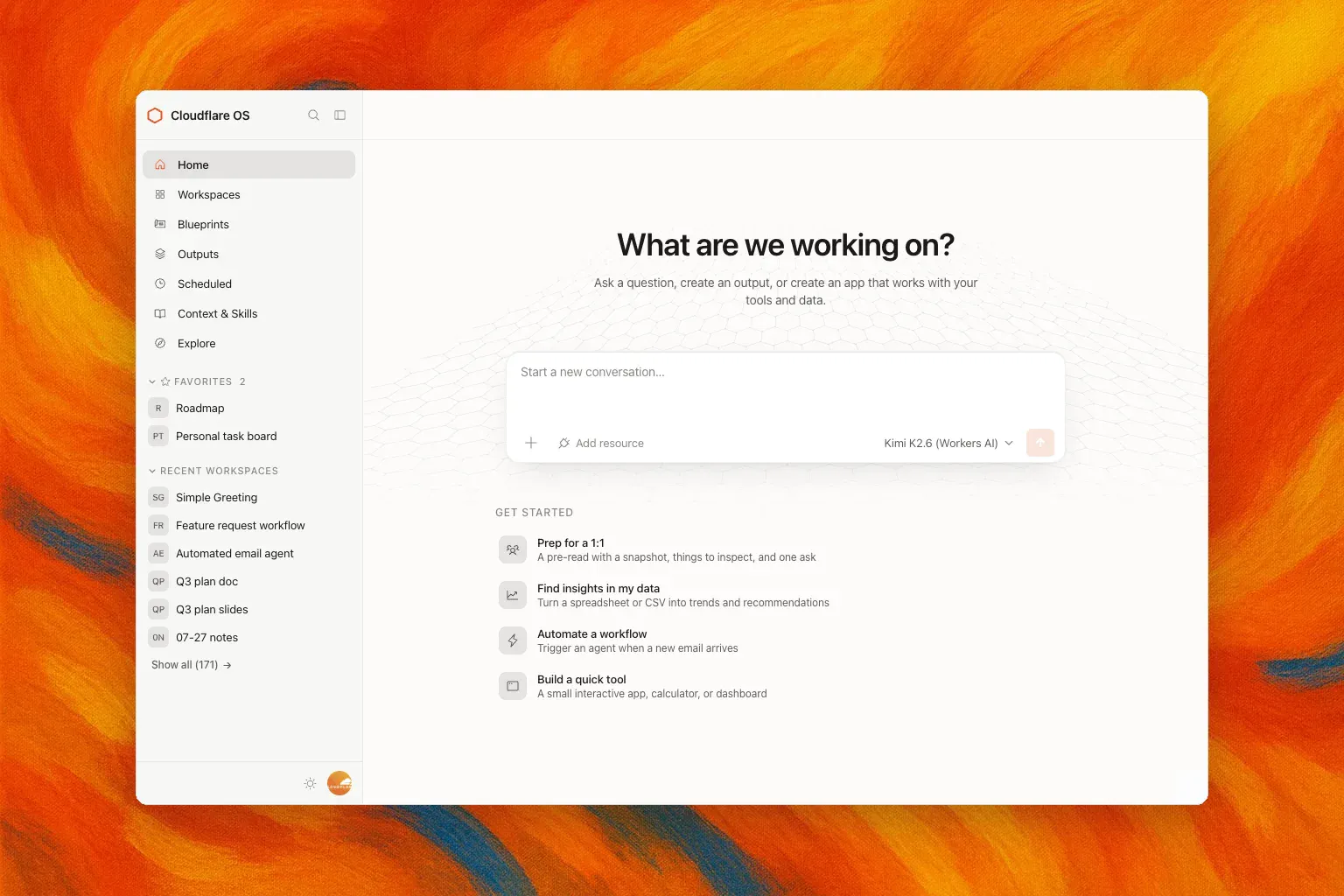 Cloudflare OS screenshot 2