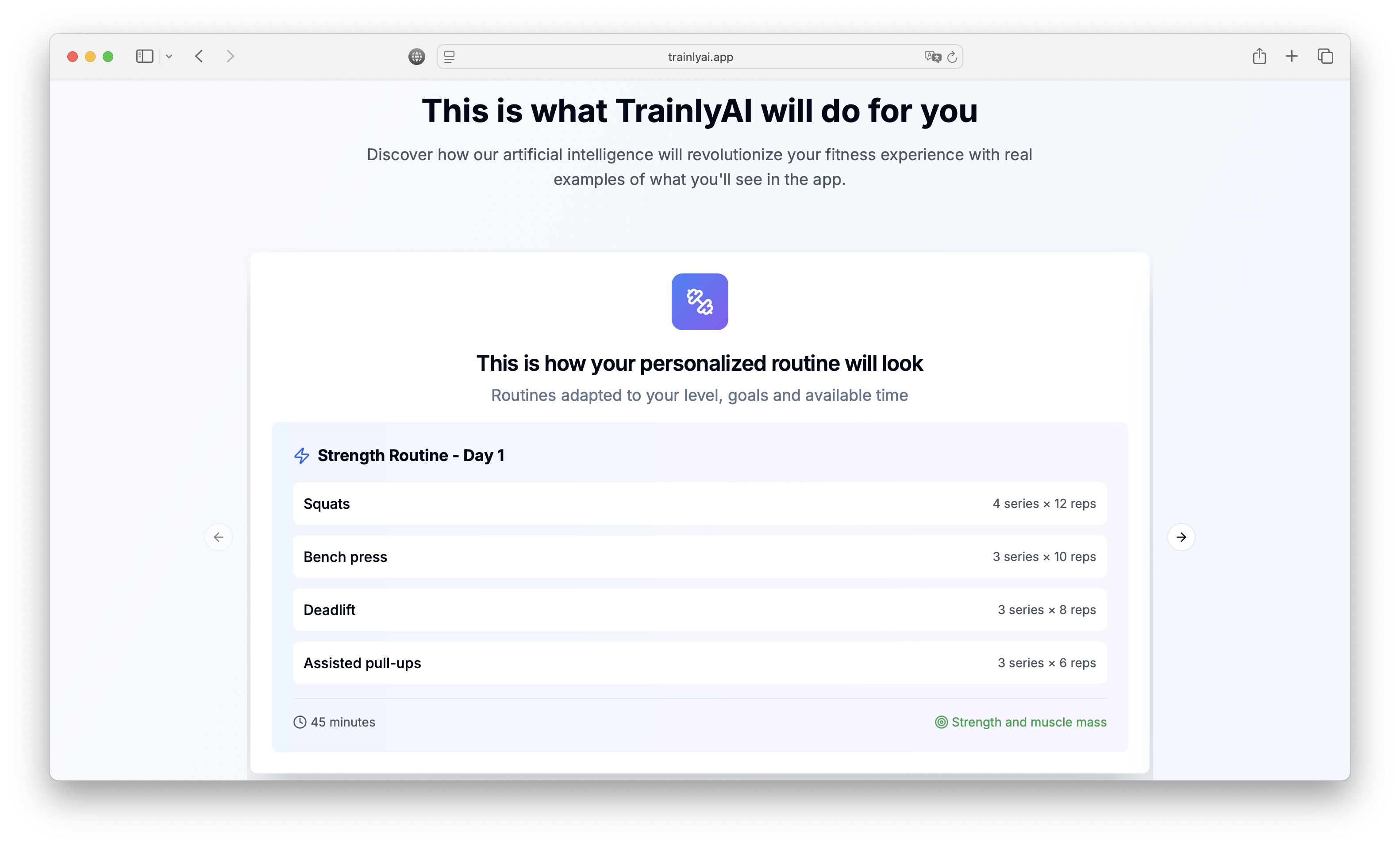 Mídia 4 de Testado - Rotinas personalizadas, dietas e receitas e rastreamento de hábitos.